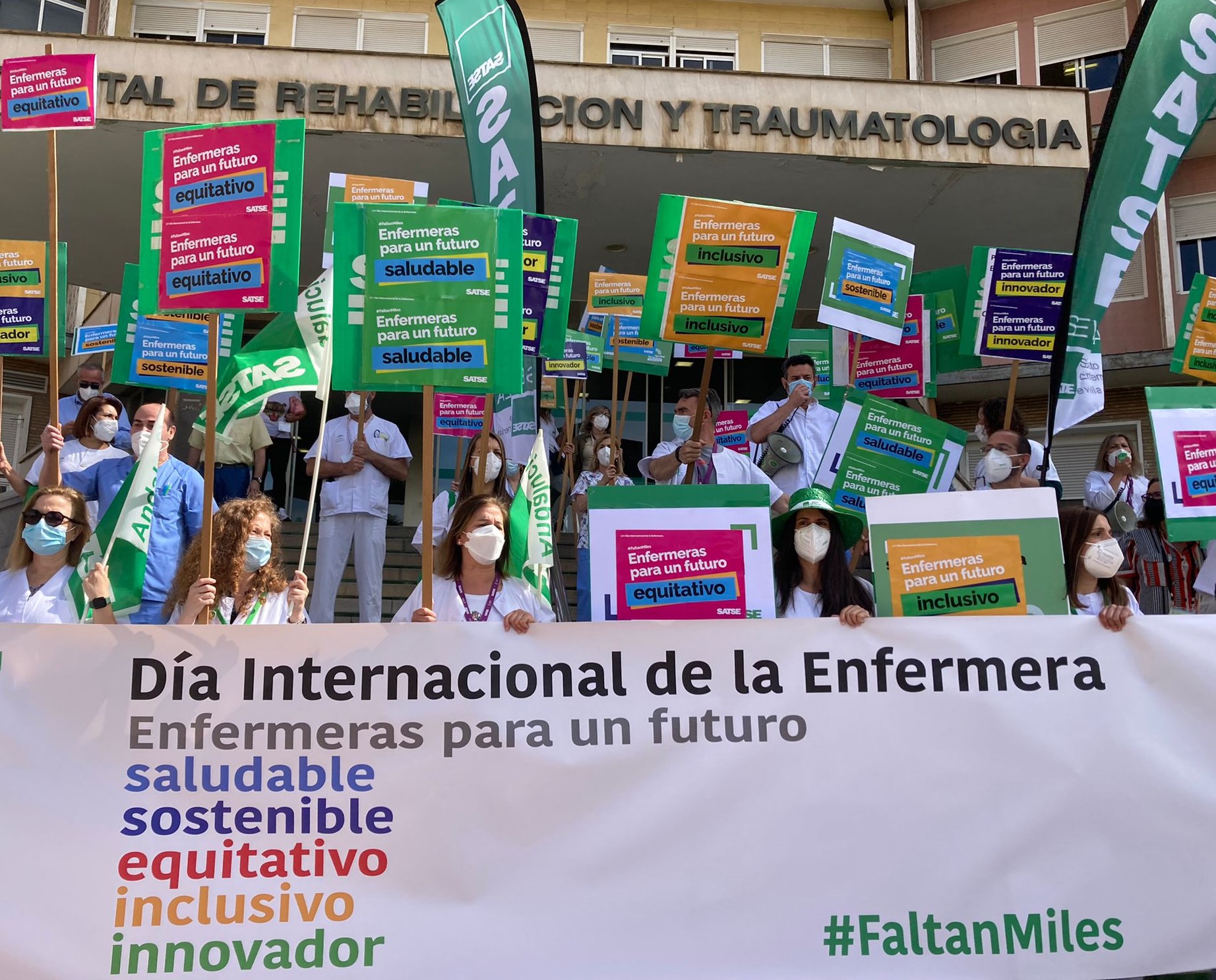 Concentración de SATSE en Andalucía con motivo del Día Internacional de la Enfermera
