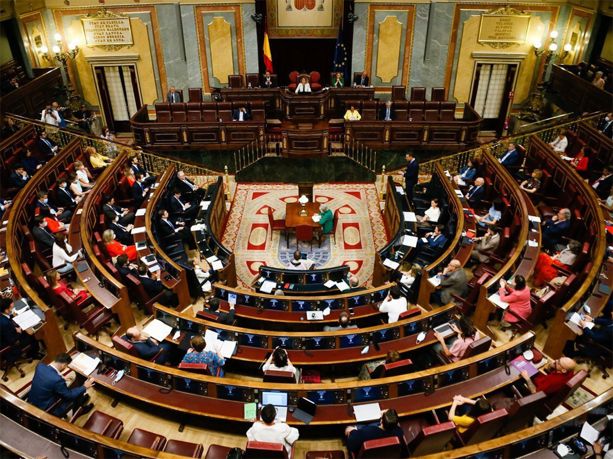 Congreso de los Diputados en plena crisis del COVID 19