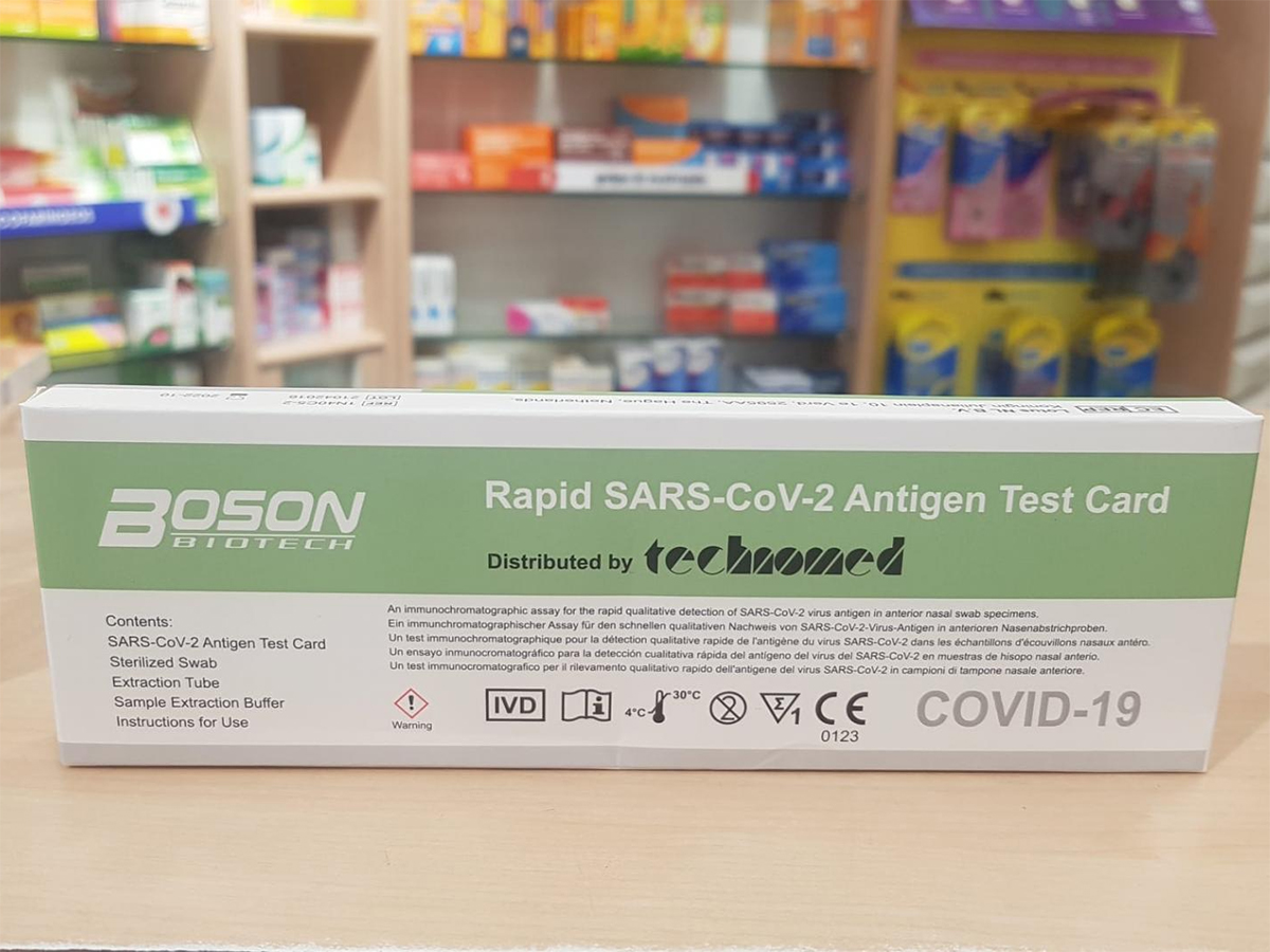 Test de autodiagnóstico del COVID, de venta en farmacias