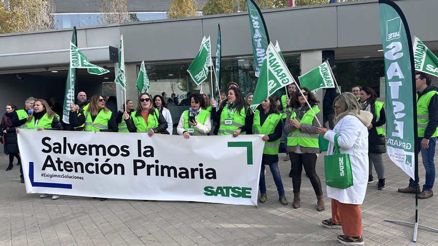 Movilizaciones para denunciar la falta de contrataciones del SAS - Estatal